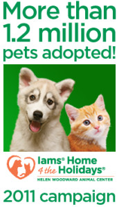 Iams facebook pets adopted 2011 172x300 1.2 Million Animals Adopted!