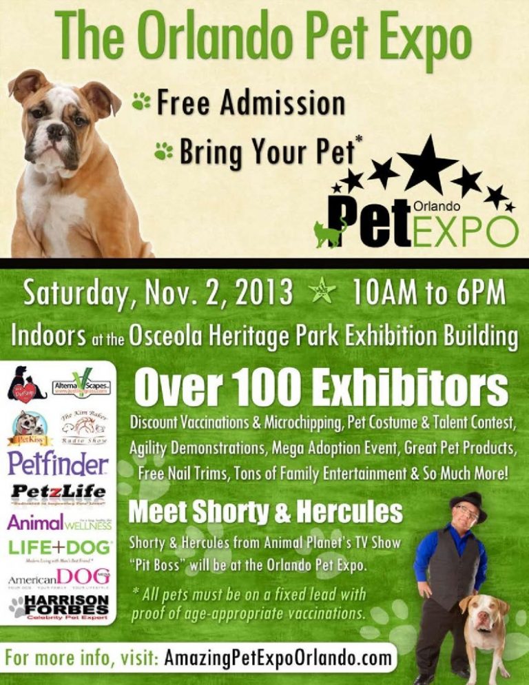 Orlando Pet Expo is November 2nd amazingpetexpo