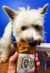 Preston with Heavenly Hounds Chews